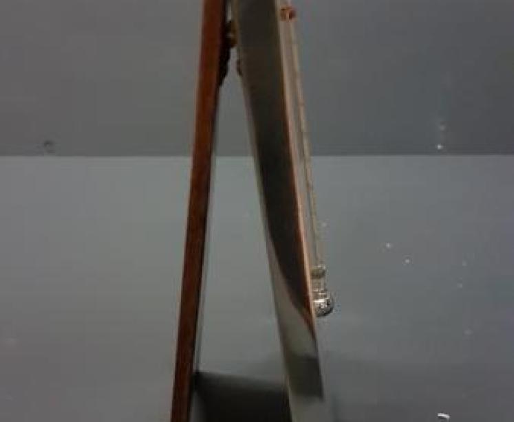  Edwardian Solid Silver Desk Top Thermometer - Image 7