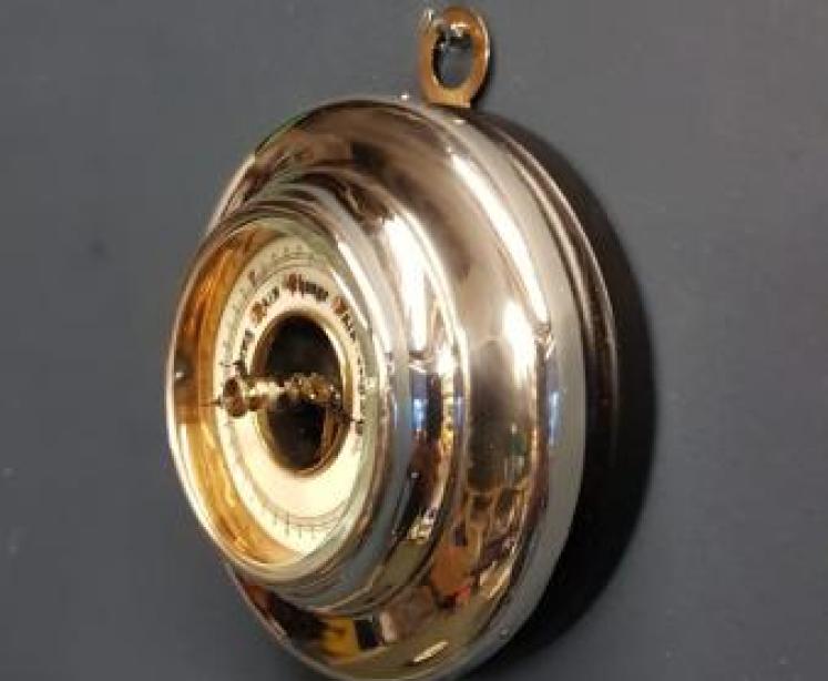 Fine George V Silver Cased Barometer - Image 2