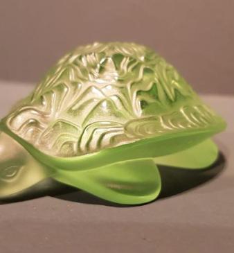 Lalique Opalescent Turtle