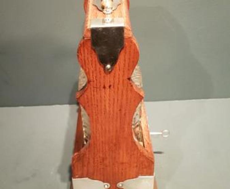 Superb Victorian Oak Single Bottle Tantalus - Image 4