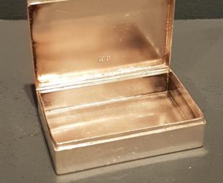 Edwardian Silver Table Top Match Box - Image 3