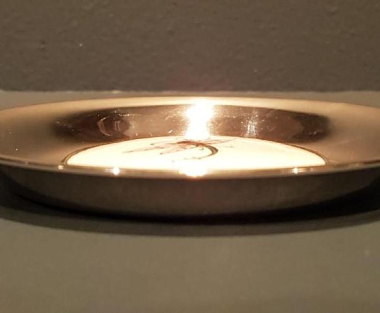 Fine Quality Silver and Porcelain Panel Pin Tray - Image 3