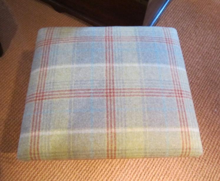 Early Victorian Upholstered Claw Feet Ottoman - Image 4