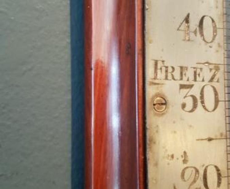 Large Mid 19th Century Dublin Wall Mounted Thermometer  - Image 3