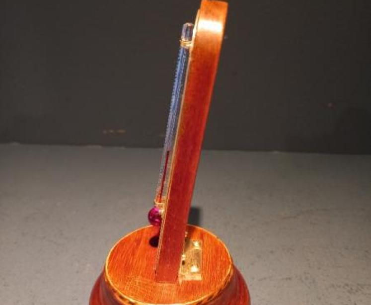 Edwardian Period Inlaid Desk Top Thermometer - Image 6