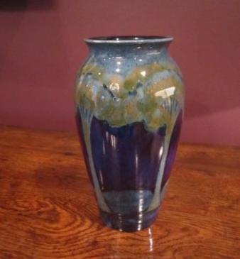 Tall Moorcroft Moonlit Blue vase