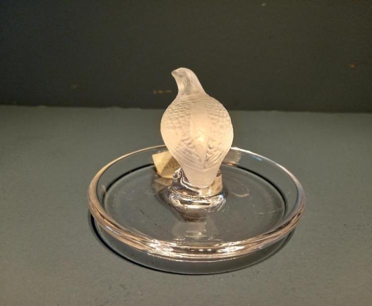 Lalique Opalescent Bird Ring Dish - Image 5