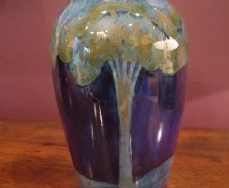 Tall Moorcroft Moonlit Blue vase - Image 3