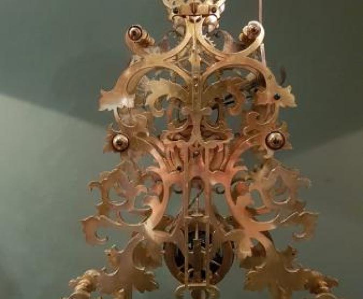 Superb Victorian Rosewood Dent of London Skeleton Clock - Image 3