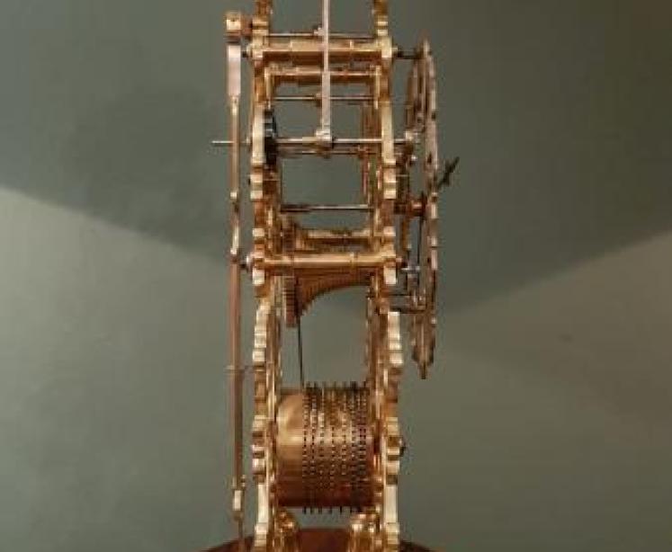 Superb Victorian Rosewood Dent of London Skeleton Clock - Image 4