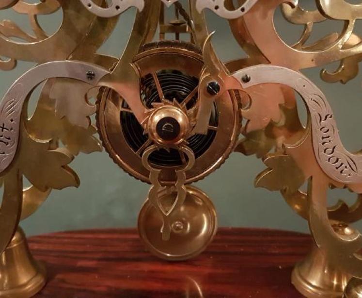 Superb Victorian Rosewood Dent of London Skeleton Clock - Image 5