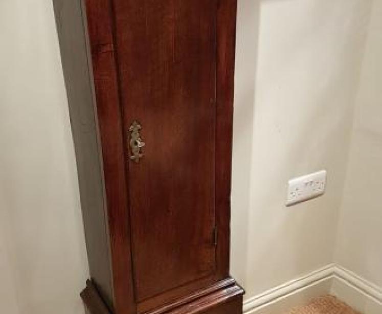 George III Period Oak Jonas Barber Clock - Image 2