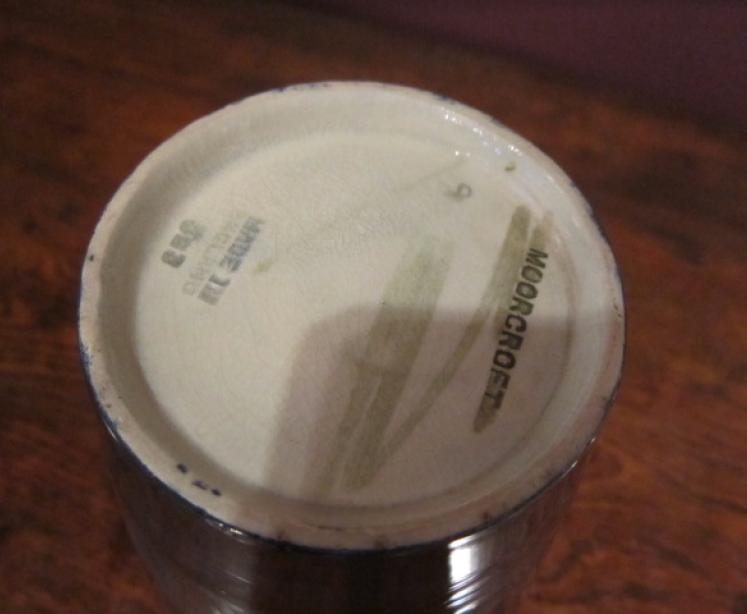 Tall Moorcroft Moonlit Blue vase - Image 5