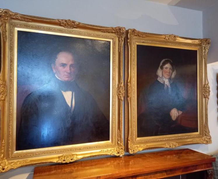 Pair of Victorian Oil on Canvas Portraits - Image 2