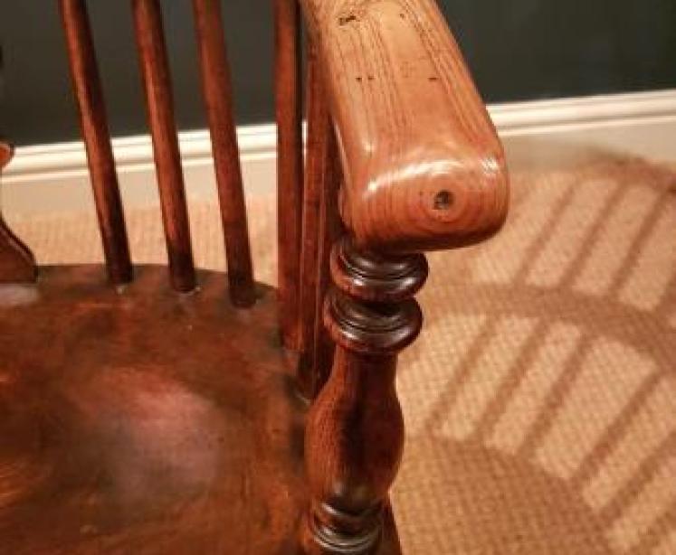 Early Victorian Ash and Elm Windsor Chair - Image 5