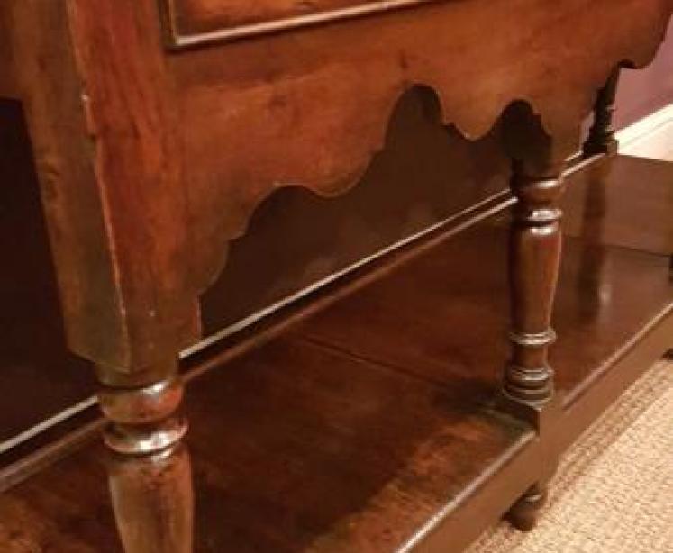 George III Oak Open Pot Board Dresser - Image 3