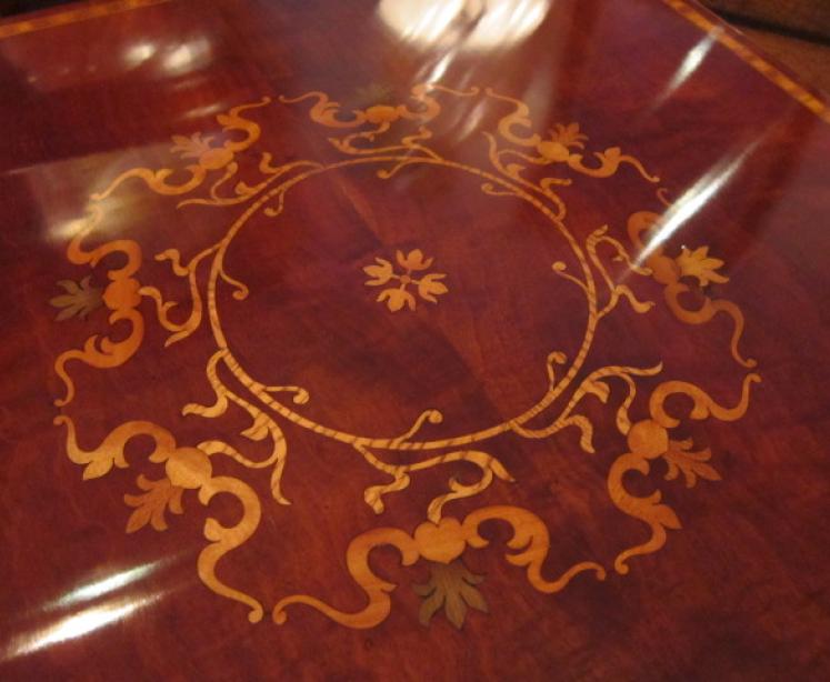 Fine Edwardian Inlaid Revolving Bookcase - Image 5