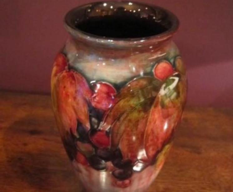 Moorcroft Leaf & Autumn Berries Flambe Vase - Image 2