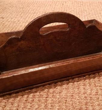 George III Oak Cutlery Tray