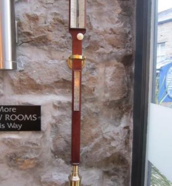 Fine Early Victorian Cardiff Marine Stick Barometer