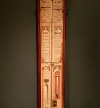 Edwardian Mahogany Cased Fitzroy Barometer