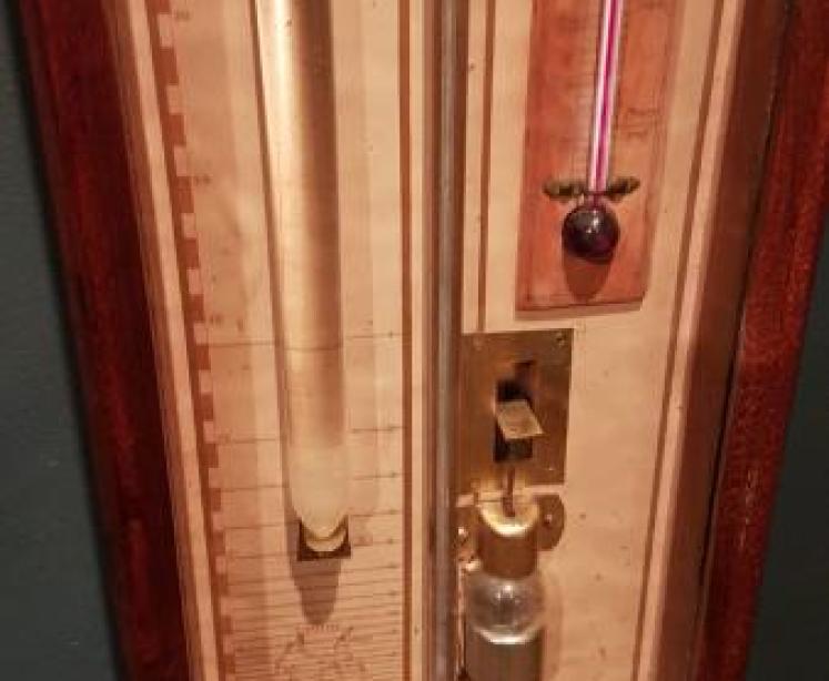 Edwardian Mahogany Cased Fitzroy Barometer - Image 3