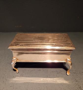 Fine George V Period Silver Jewellery Table Box