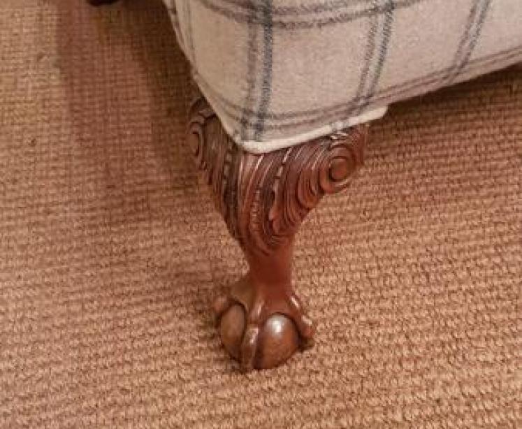 Victorian Wing Back Arm Chair - Image 5