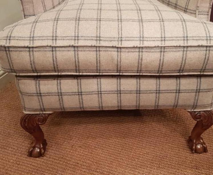 Victorian Wing Back Arm Chair - Image 6