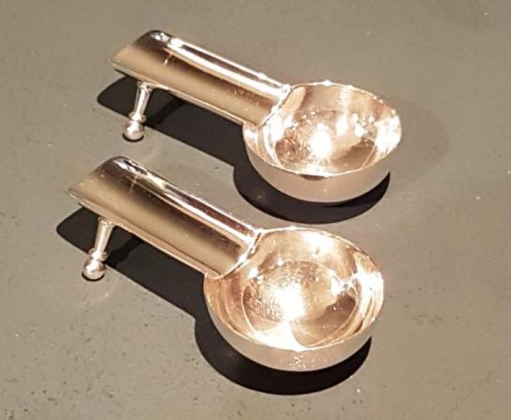 Pair of Silver Cigar Rests - Image 1