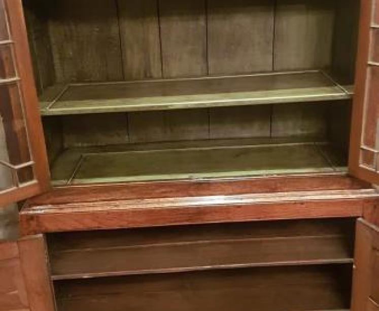 George III Oak Bread and Cheese Cupboard - Image 4