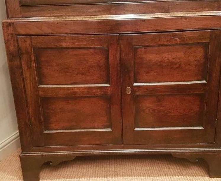 George III Oak Bread and Cheese Cupboard - Image 5