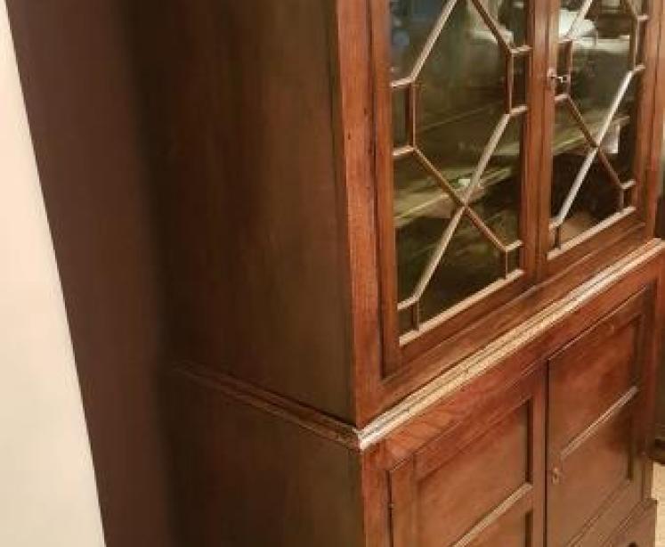 George III Oak Bread and Cheese Cupboard - Image 6