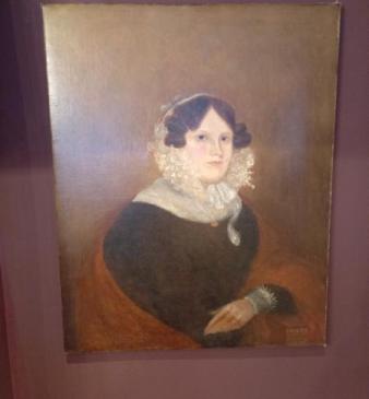 Antique Early Victorian Oil on Canvas Portrait of a Lady