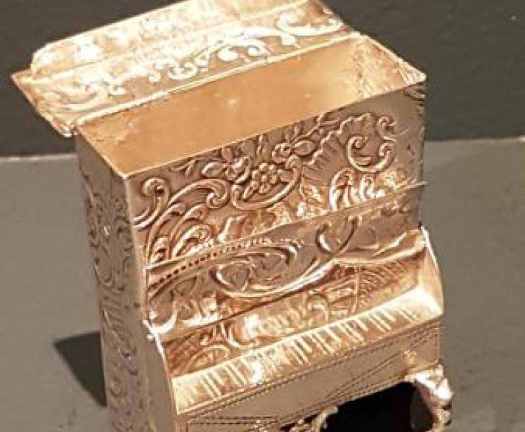 Victorian Silver Piano Vesta Case - Image 5