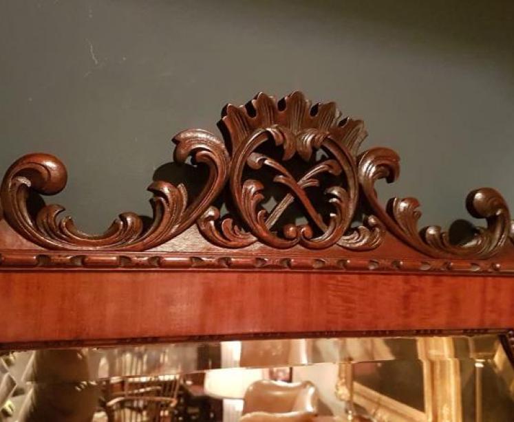 Superb Victorian Mahogany Mirror - Image 2