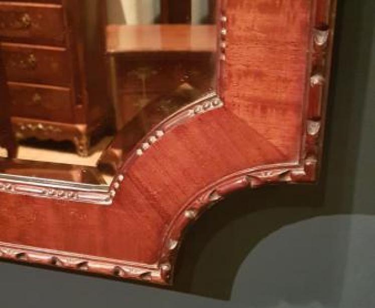 Superb Victorian Mahogany Mirror - Image 5