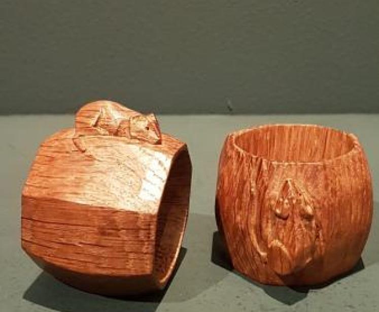 Pair of Thompson of Kilburn Mouseman Napkin Rings - Image 5