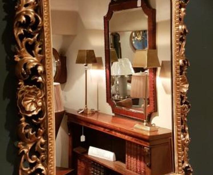 Victorian Timber Gilt Florentine Mirror - Image 2