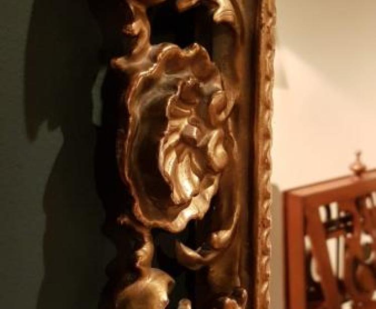 Victorian Timber Gilt Florentine Mirror - Image 4