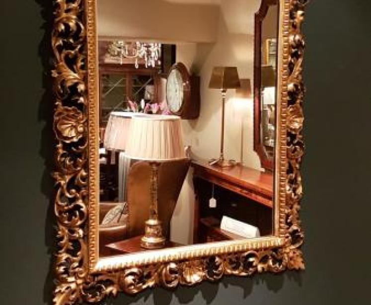 Victorian Timber Gilt Florentine Mirror - Image 6