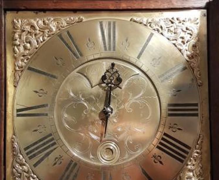 George II Period Oak Cottage Longcase Clock - Image 3