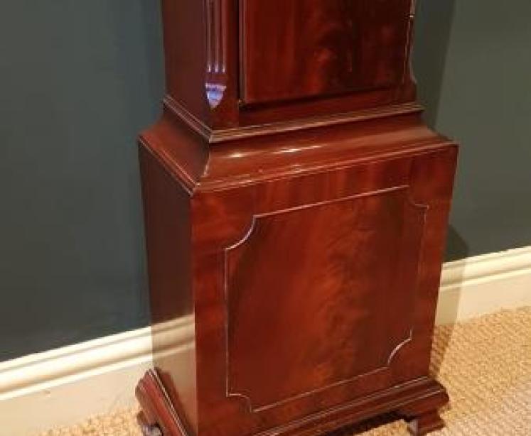 Superior Quality Edwardian Mahogany Grandmother Clock - Image 6