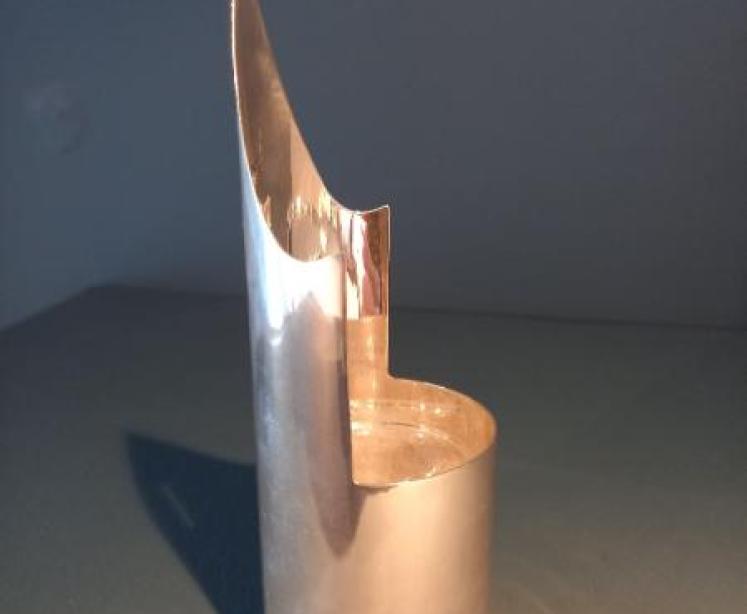 Fine George V Period Silver Pen Nib Ink Stand - Image 6