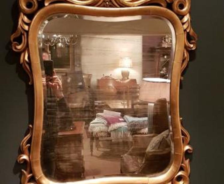 Early Victorian Timber Gilt Mirror - Image 1