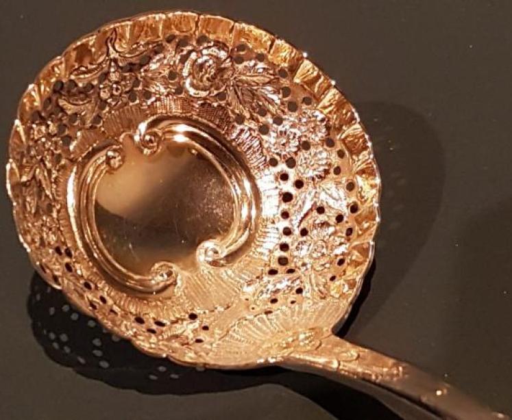 George III Dublin Silver Berry Ladle - Image 6