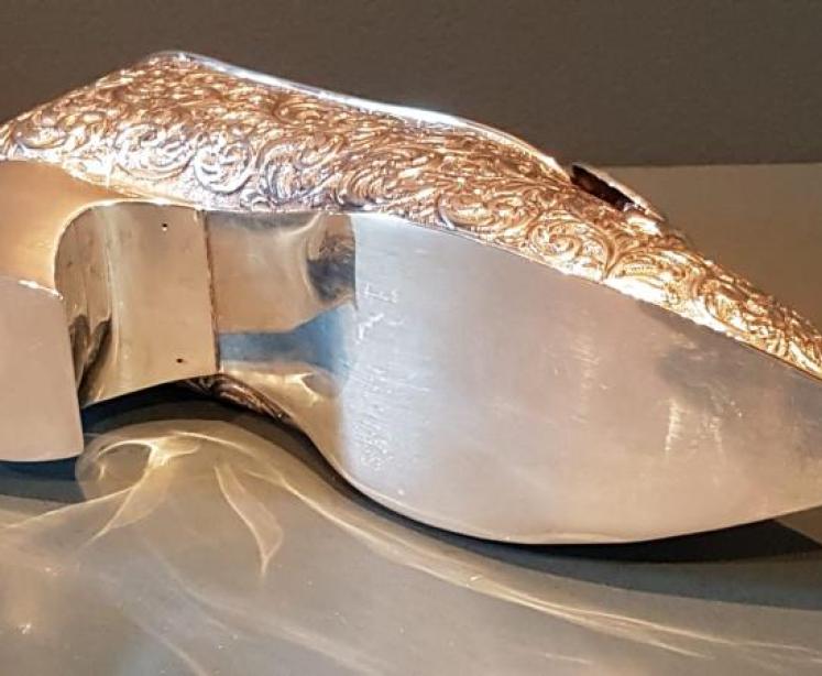 Large Edwardian Chester Silver Shoe - Image 3