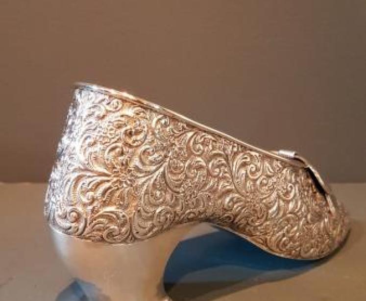 Large Edwardian Chester Silver Shoe - Image 5