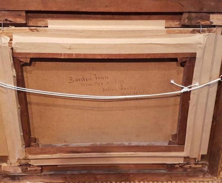 William Mellor Oil on Canvas Barden Tower from Bolton Woods - Image 3