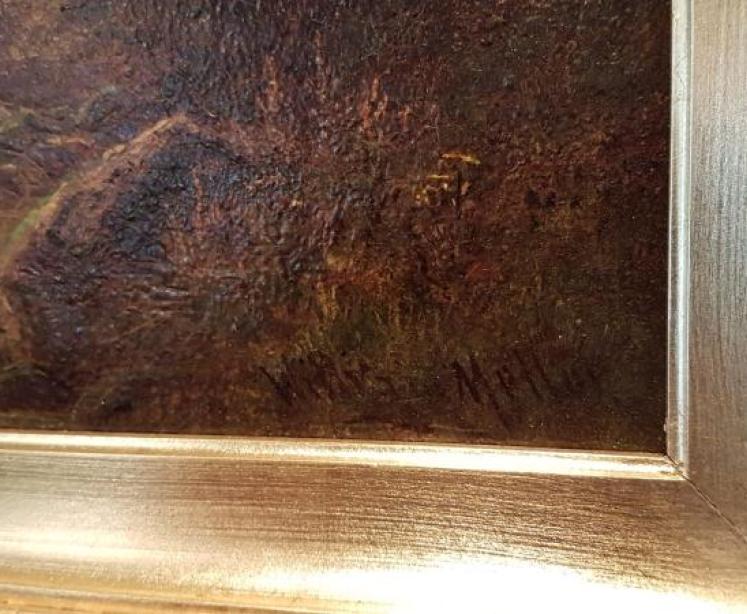 William Mellor Oil on Canvas Barden Tower from Bolton Woods - Image 5